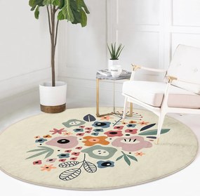 Okrągły dywan odpowiedni do prania i robotów sprzątających ø 80 cm Comfort – Mila Home