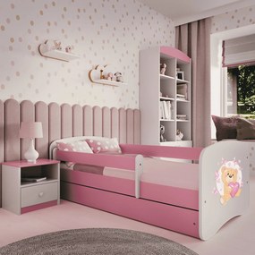 Łóżko dziecięce Babydreams z obrazkiem 180x80 z materacem