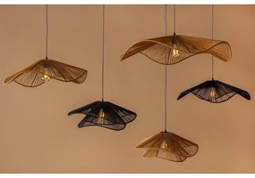 Lampa wisząca w kolorze złota z kloszem z plecionki papierowej ø 62 cm Sombra – Leitmotiv