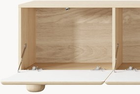 Szafka RTV Arlo 150 cm trzydrzwiowa - dąb vicenza