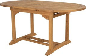 Stół ogrodowy, rozkładany – drewno tekowe – dł. 120-170 cm - BYBLOS II marki MYLIA