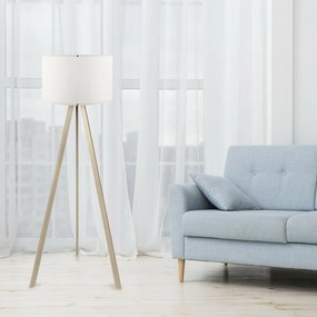 Lampa podłogowa AYD-1523 Biały dąb