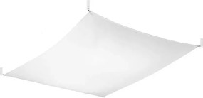Biały tkaninowy plafon LED 130x105 cm - EX659 S3-F11