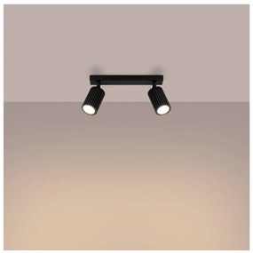 Czarna lampa sufitowa 6,5x30 cm Gleam – Nice Lamps