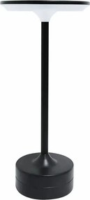 Czarna lampa stołowa na USB F8-R78