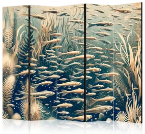 Parawan jednostronny Zwierzęta 225x172 cm 5-częściowy wielokolorowy ARTGEIST B