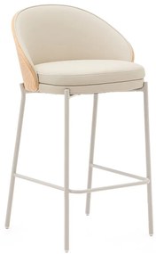 Beżowo-naturalny hoker (wysokość siedziska 65 cm) Eamy – Kave Home