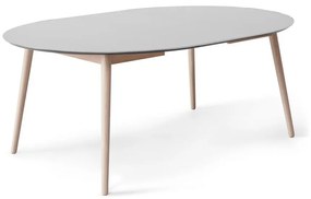 Okrągły rozkładany stół z dodatkowym białym blatem ø 135 cm Meza – Hammel Furniture