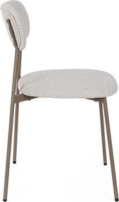 Jasnobrązowe tapicerowane krzesło Inka – Yes Everyday