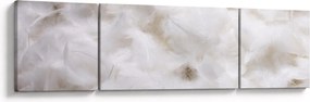 Obraz - Białe pióra (170x50 cm)