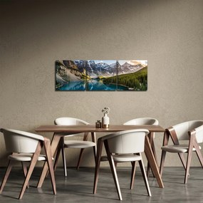 Obraz - Kanada, Park Narodowy Banff, Jezioro Moraine (z zegarem) (90x30 cm)