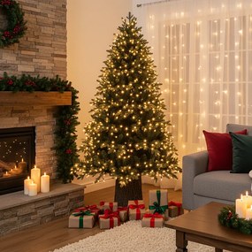 Choinka "Renifer" z nowoczesnym pniem w komplecie z PE efekt Real Touch, wys. 240 cm