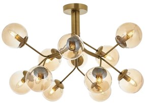 Przysufitowy żyrandol VARANA 12xE14/40W/230V brązowy