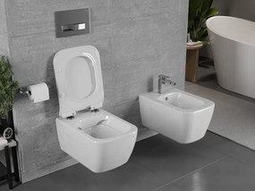 Mexen Margo miska wc Rimless z deską wolnoopadającą slim, duroplast, biała połysk - 30420800