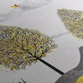 Obraz malowanych jeleni (70x50 cm)