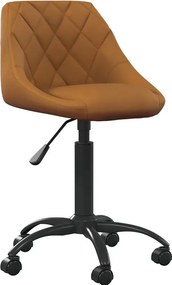 Brązowy fotel obrotowy do biura B8-E39