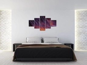 Obraz rozmytych gwiazd na niebie (125x70 cm)