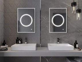 Mexen Koga lustro łazienkowe podświetlane 50 x 70 cm, LED 6000K, antypara - 9821-050-070-611-00