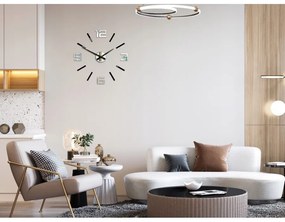 Zegar ścienny naklejany duży nowoczesny akrylowy na ścianę do kuchni salonu