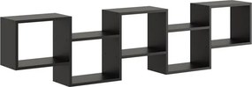 Czarna minimalistyczna półka ścienna H1-T03