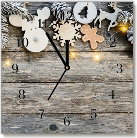 Zegar ścienny Choinka Święta Prezenty Ozdoba
