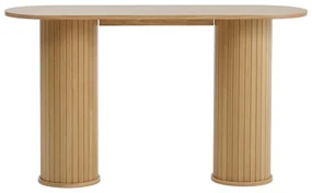 Konsola w naturalnym kolorze 40x130 cm Nola – Unique Furniture