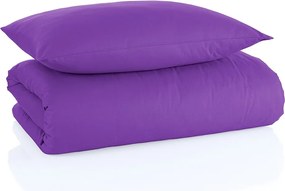 Bawełniana pościel Color fioletowy 140 x 200 cm, 70 x 90 cm
