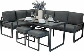 Zestaw narożny aluminiowy - antracytowy szary