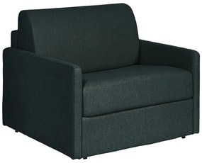 Fotel rozkładany typu express z tapicerką w butelkowej zieleni - Materac 14 cm - CALIFE