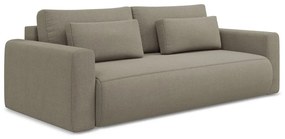 Jasnobrązowa rozkładana/ze schowkiem sofa 238 cm Kapua – Makamii
