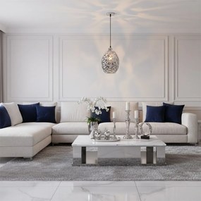 Lampa wisząca szklana APP564-1CP CHROM