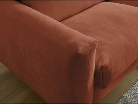 Pomarańczowa sofa do spania/rozkładana 220 cm Cocoone – Bobochic Paris