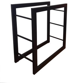 Stojak kosz na drewno kominkowe opałowe 60x60x25 LOFT