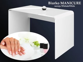 Biurko Manicure Hubertus White&amp;White do gabinetów kosmetycznych