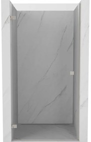 Mexen Lunar-B drzwi prysznicowe uchylne lewe 55 cm, transparent, nikiel szczotkowany - 832-055-000-97-00-L