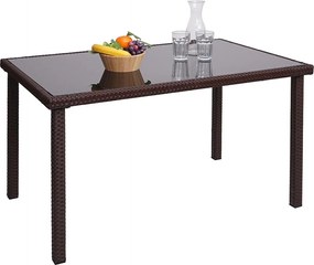 Stolik z polirattanu MCW-G19,  brązowy