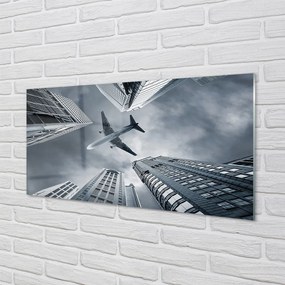 Panel nad Blat Kuchenny Samolot nad Miastem pod Chmurami