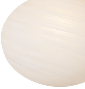 Lampa wisząca Art Deco złota ze szkłem opalowym 5-punktowa - Yani ArtDeco Oswietlenie wewnetrzne