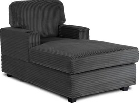 Fotel Wypoczynkowy Sofa NEO Szary Sztruksowy Nowoczesny