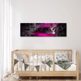 Obraz - Różowy las (170x50 cm)