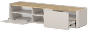 Szafka RTV Elivo 170 cm - kaszmir / dąb olejowany