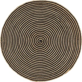 Nowoczesny czarny dywanik 90 cm E9-C26