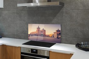 Panel Szklany Poranek przy Bazylice w Krakowie