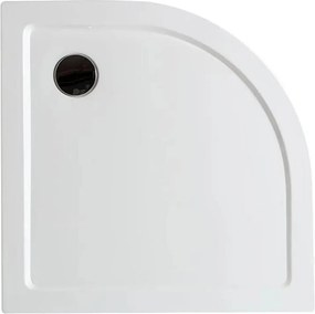 Brodzik narożny półokrągły "Aosta" cienki z akrylu i ABS cm 90x90h