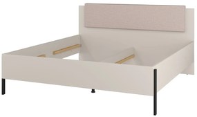 Łóżko JUKON 180x200 kaszmirowe z tapicerowanym zagłówkiem HELVETIA