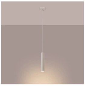 Kremowa lampa wisząca ø 8 cm Castro – Nice Lamps