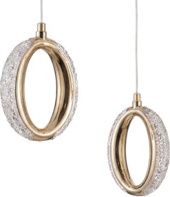 LAMPA SUFITOWA WISZĄCA LED G176-3CP ZŁOTA