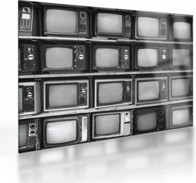 Obraz na szkle - Retro TV (70x50 cm)