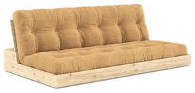 Jasnobrązowa sztruksowa rozkładana sofa 196 cm Base – Karup Design