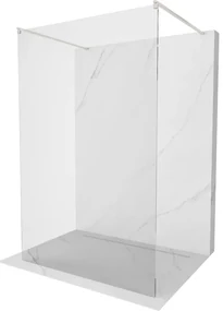 Mexen Kioto ścianka prysznicowa wolnostojąca 100 x 200 cm, transparent 8 mm, nikiel szczotkowany - 800-100-002-97-00
